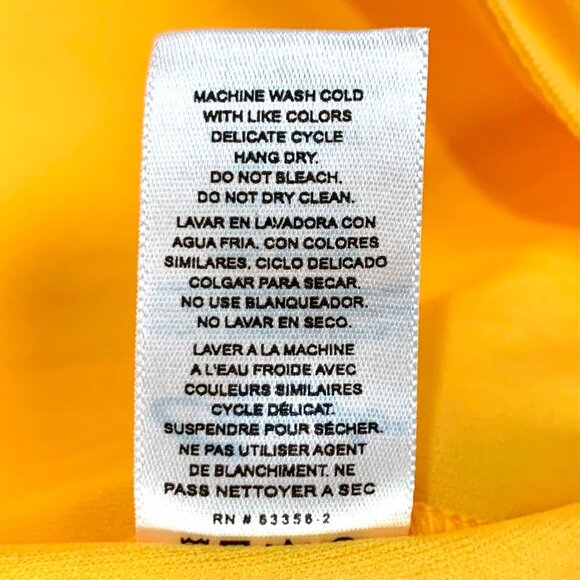 Capezio Child Turtleneck Long Sleeve Bodysuit Leotard Back Zip Cheer S Gold 41C - Picture 9 of 9